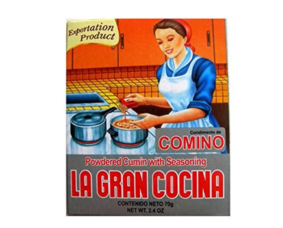 Comino Triguisar Gran Cocina utilizado para sazonar carnes, sopas, granos y recetas tradicionales latinas.