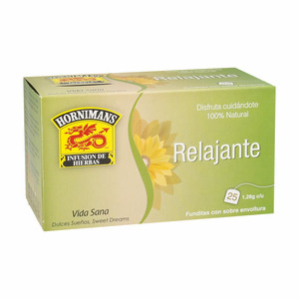 Té relajante Hornimans elaborado con mezcla herbal natural.