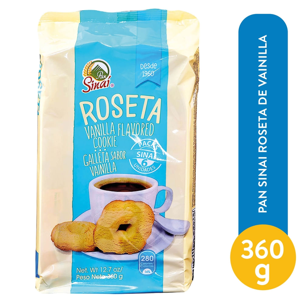 Galletas sabor vainilla con textura suave y dulce tradicional para compartir.