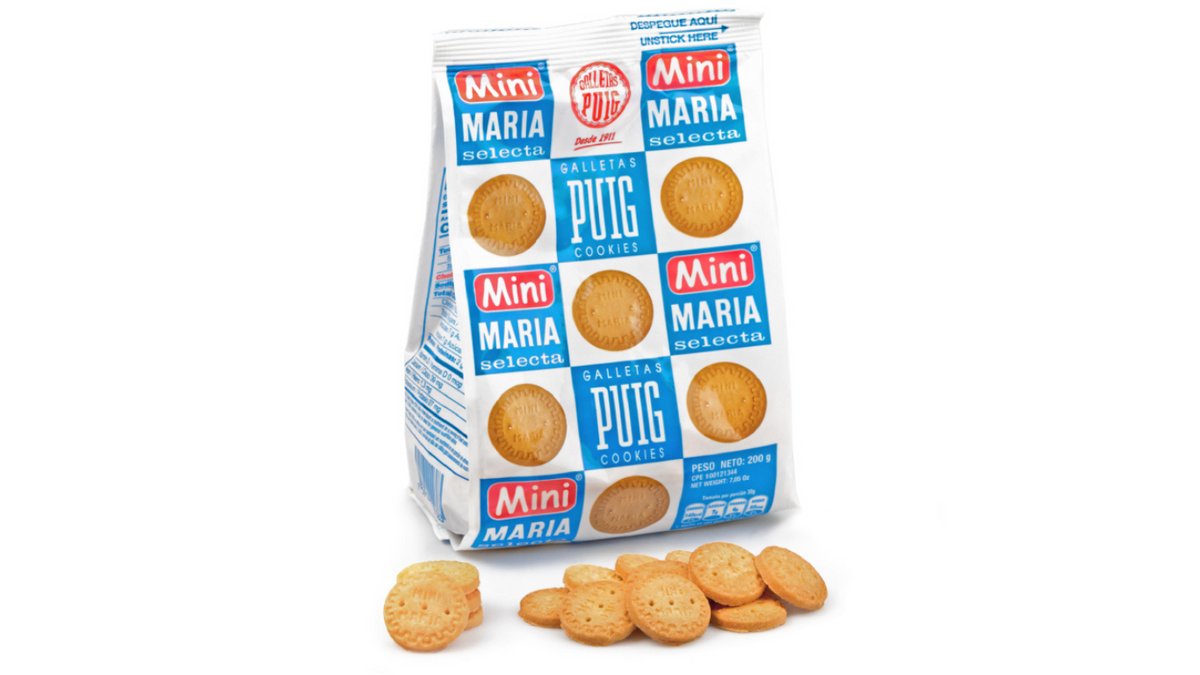Mini galletas María dulces y crujientes perfectas para meriendas y acompañar bebidas.