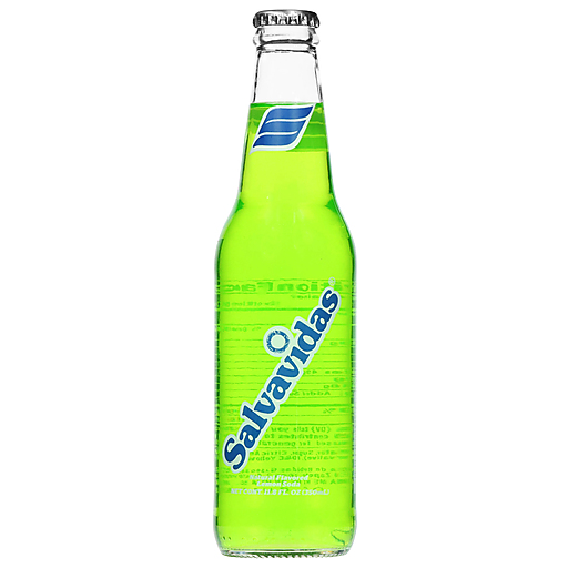 Refresco Salvavidas sabor limón en botella de vidrio ideal para consumo diario.