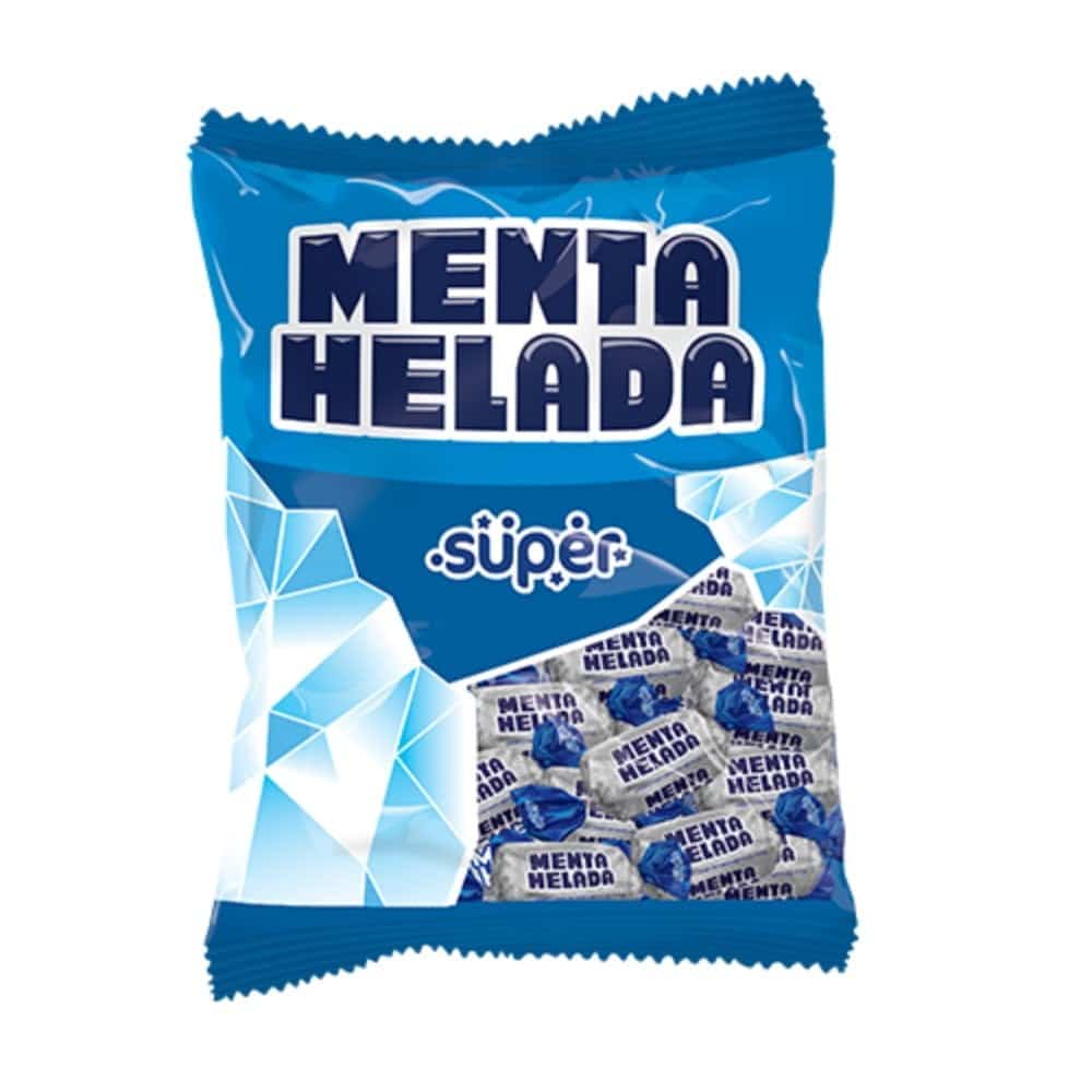 Caramelos Super Menta Helada con sabor refrescante a menta en presentación para compartir.