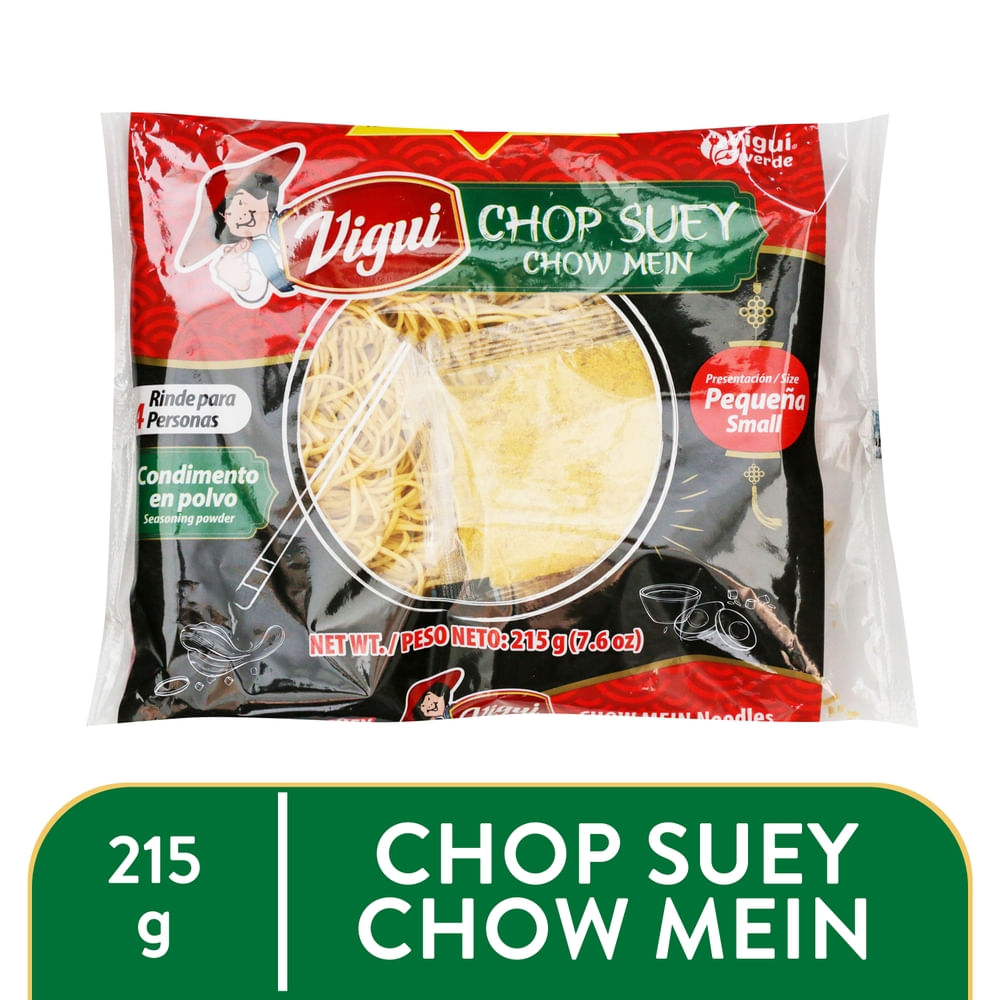 Fideos chao mein perfectos para sopas y recetas orientales.
