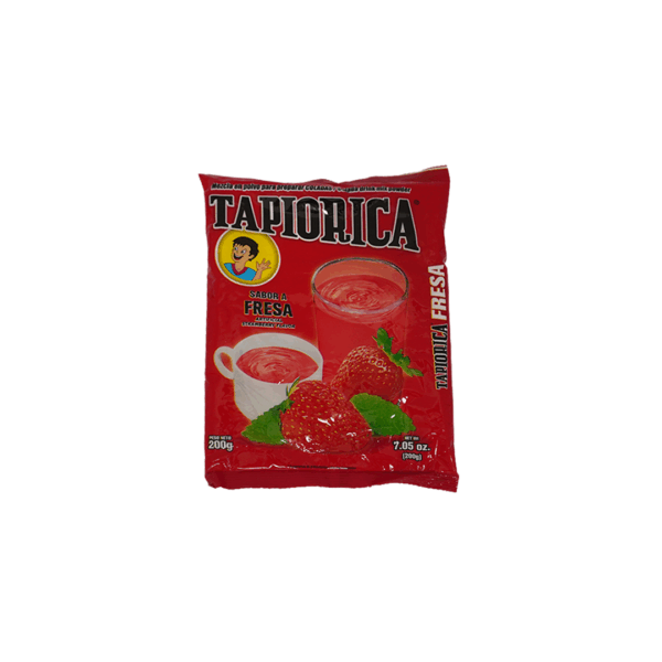 Mezcla sabor fresa ideal para bebidas frías y refrescantes.
