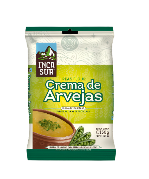 Crema de arvejas instantánea con sabor tradicional y preparación rápida.
