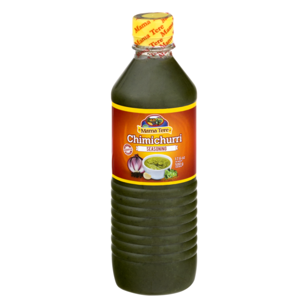 Chimichurri Mama Tere listo para marinar carnes y parrillas.