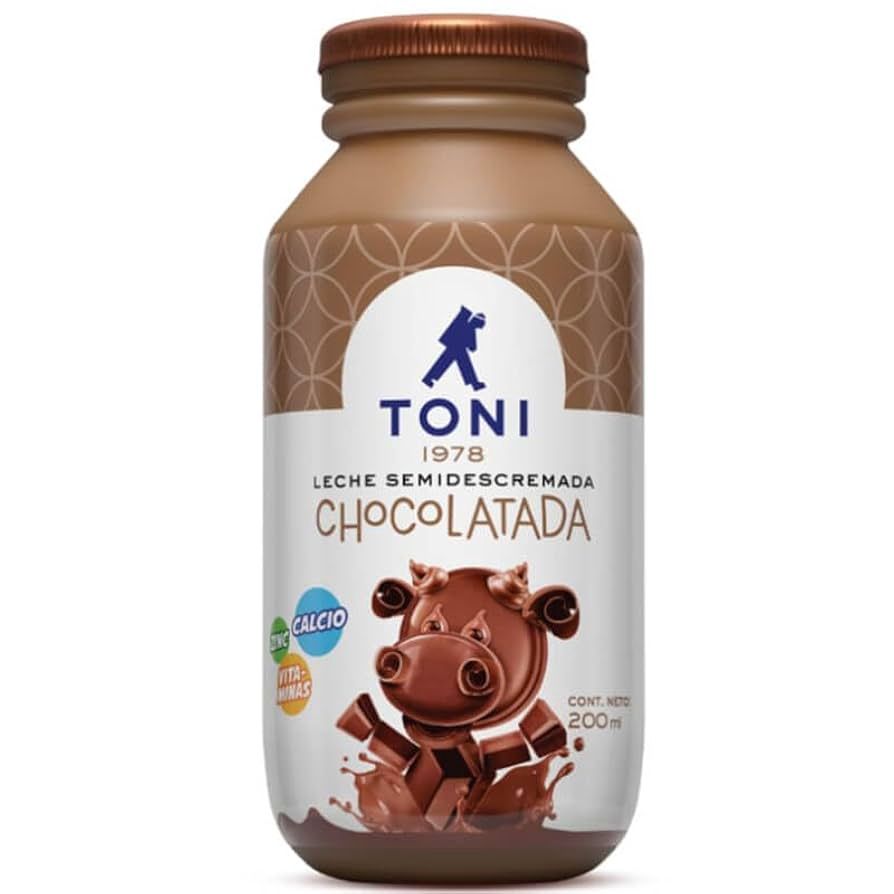 Leche Toni sabor chocolate lista para tomar ideal para lunch y meriendas.