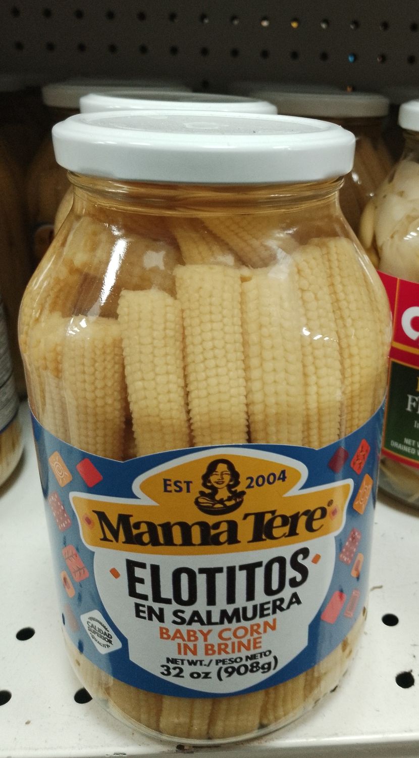 Elotitos tiernos en salmuera perfectos para acompañamientos y recetas latinas.