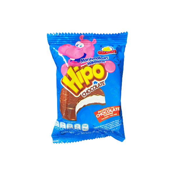 Dulce de chocolate Angelitos Hipo en presentación tira para snack individual.