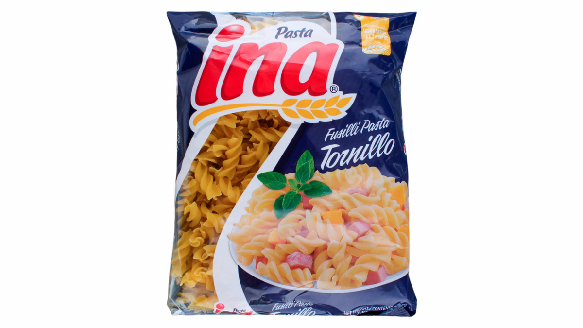 Pasta tornillo perfecta para recetas con salsa y ensaladas frías.