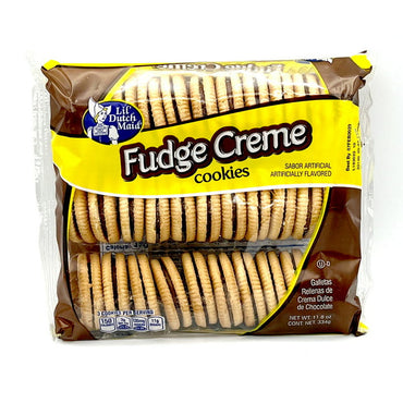Galletas rellenas con crema de vainilla y fudge Lil Dutch Maid con sabor indulgente.