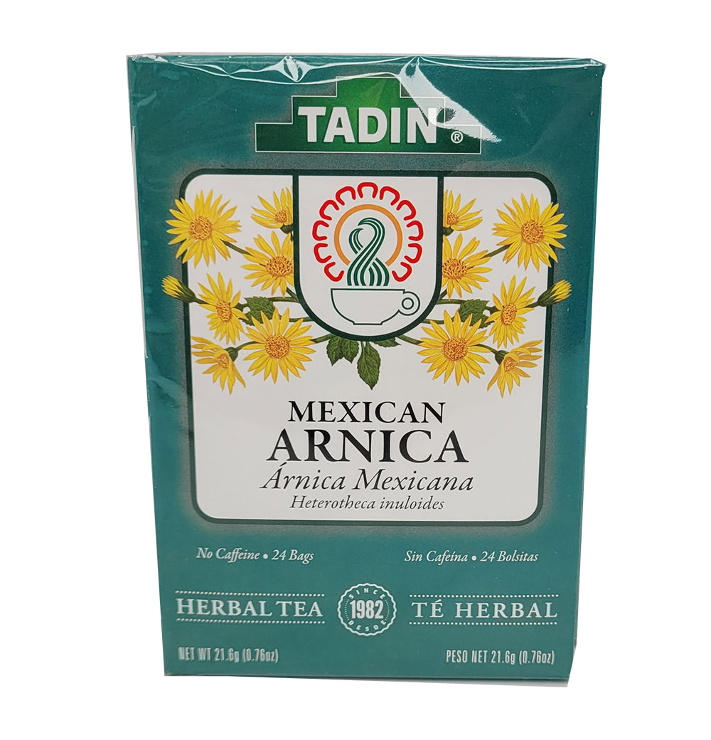 Té Arnica Mexicana Tadin elaborado con ingredientes naturales.