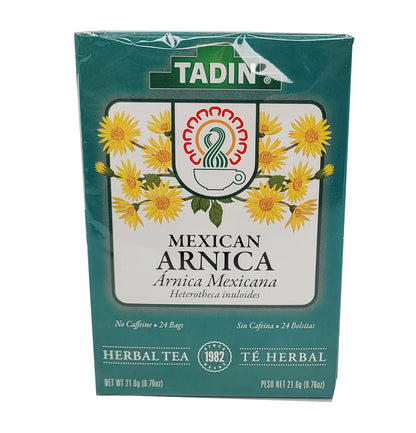 Té Arnica Mexicana Tadin elaborado con ingredientes naturales.