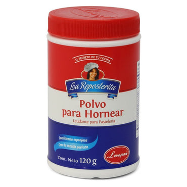 Polvo de hornear para repostería y preparación de panes, tortas y postres esponjosos.