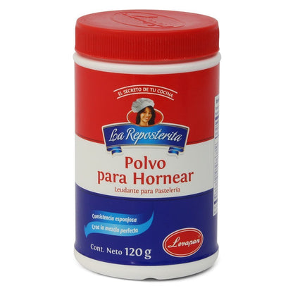 Polvo de hornear para repostería y preparación de panes, tortas y postres esponjosos.