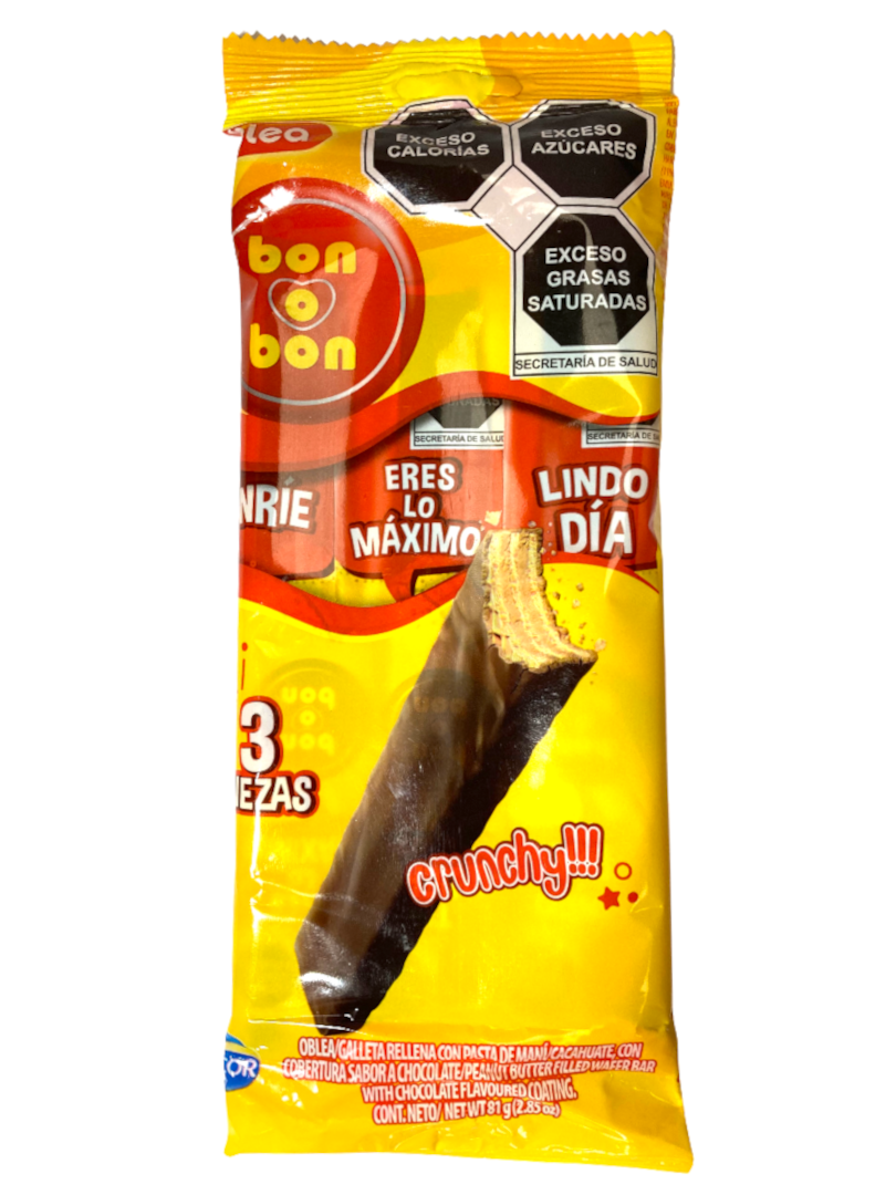 Mini presentación Bon o Bon de chocolate blanco para snack.