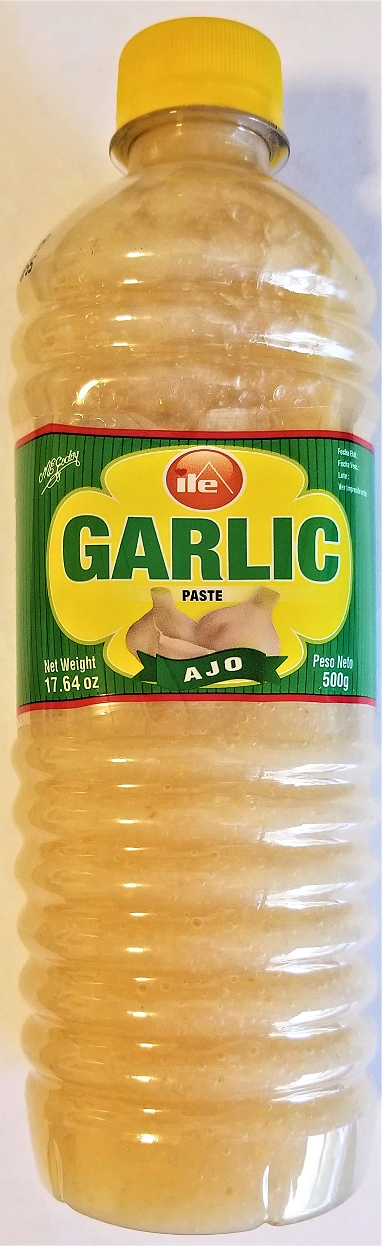 Pasta de ajo ILE para cocinar y condimentar comidas latinas.