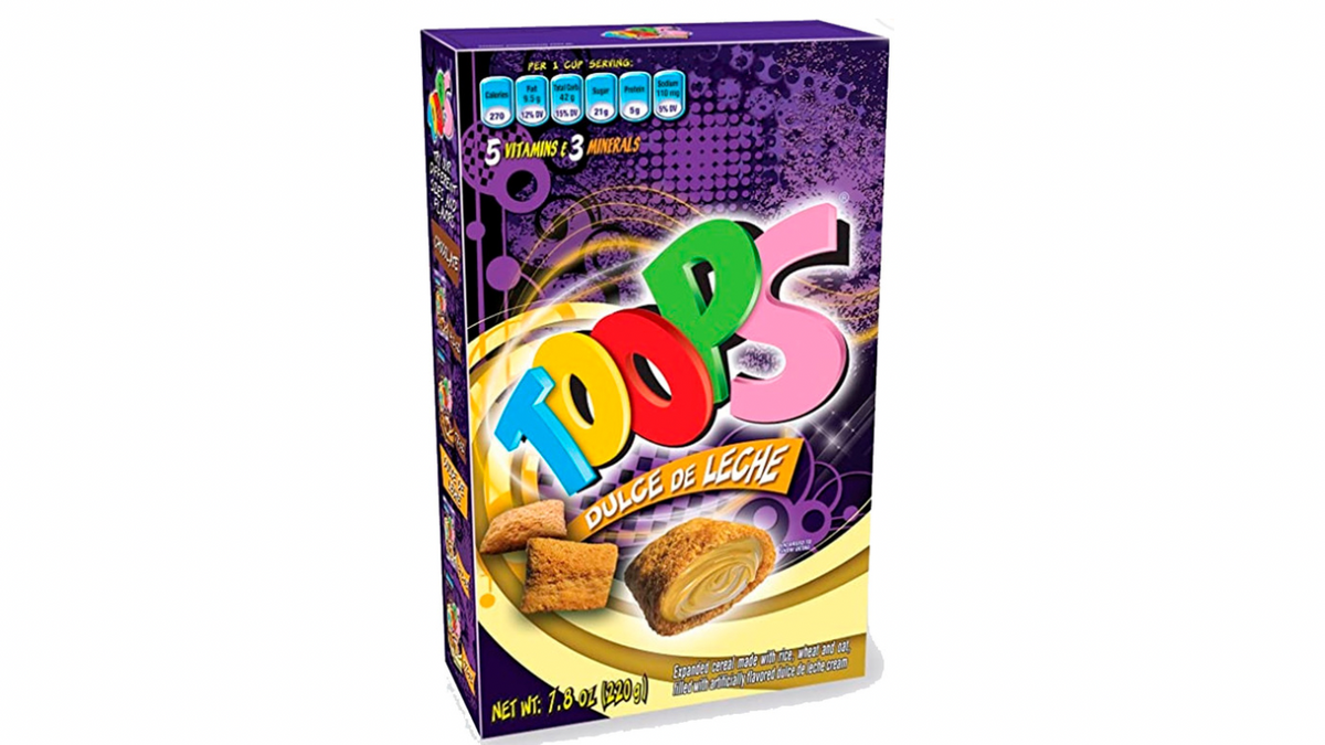 Galletas Toops rellenas con delicioso dulce de leche y textura crunchy.