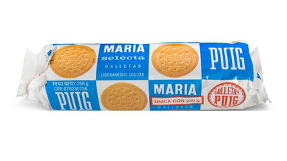 Galletas María clásicas con sabor tradicional y textura ligera para toda ocasión.