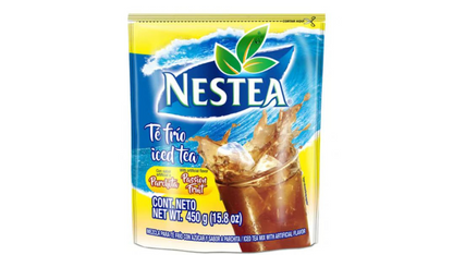 Mezcla para té frío sabor parchita ideal para bebidas tropicales refrescantes.