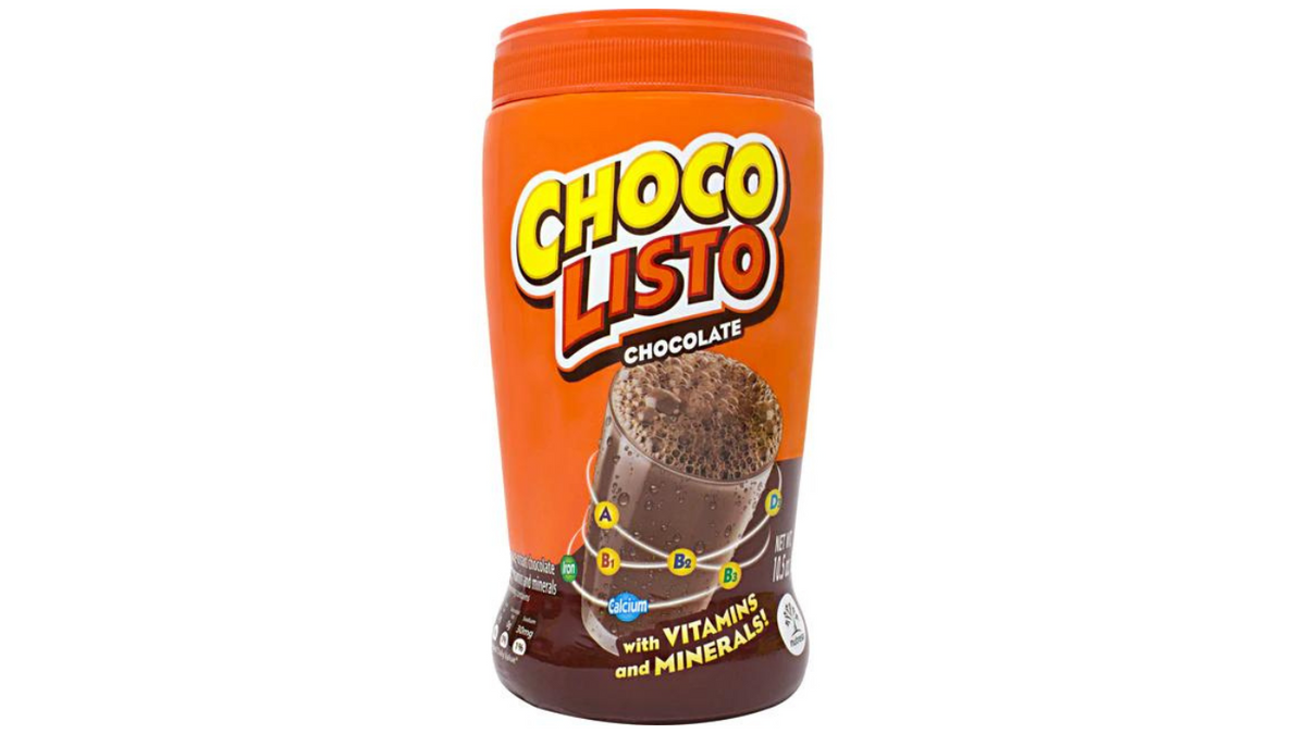 ChocoListo mezcla de chocolate en polvo para leche, ideal para preparar bebidas achocolatadas con vitaminas y minerales.