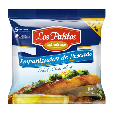 Empanizador para pescado Los Patitos ideal para recetas crujientes y sabor latino auténtico.