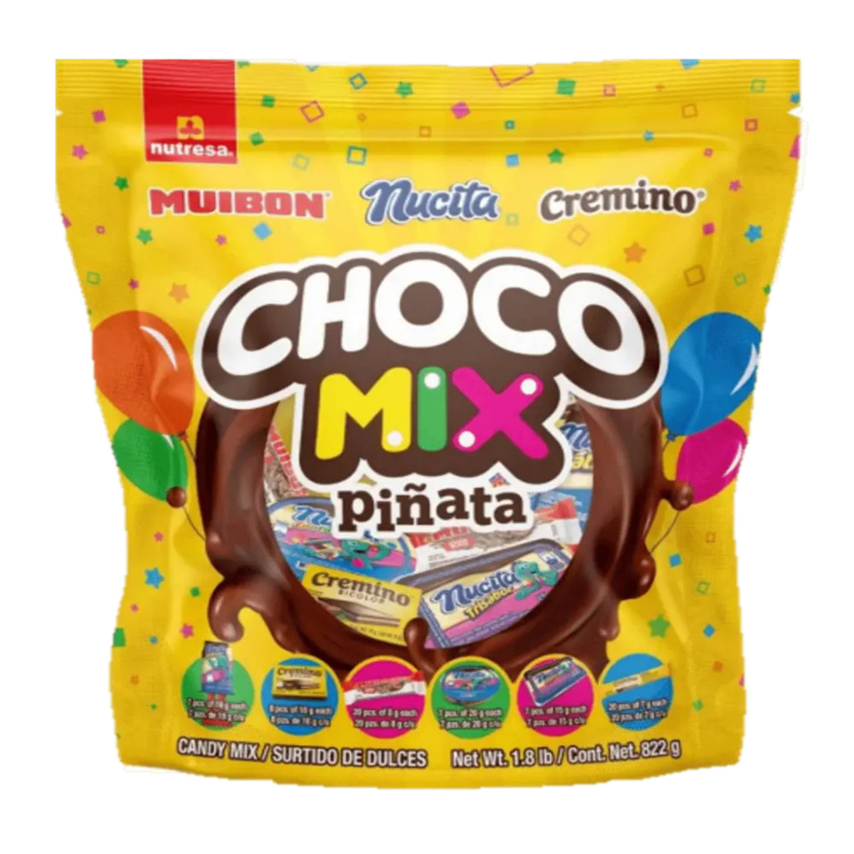 Surtido de dulces Nucita en presentación económica ideal para compartir o eventos.