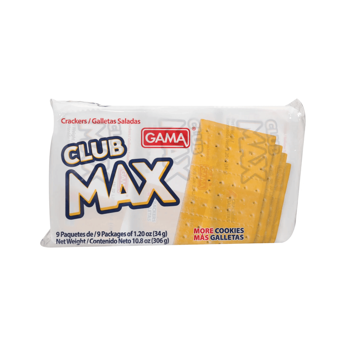 Galletas saladas Club Max ideales para acompañar comidas, dips y snacks diarios.