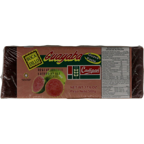 Lonja de bocadillo de guayaba Castipan elaborada con pulpa de guayaba para snacks y postres tradicionales.