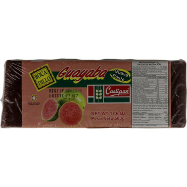 Lonja de bocadillo de guayaba Castipan elaborada con pulpa de guayaba para snacks y postres tradicionales.