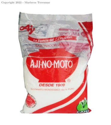 Condimento Ajinomoto sabor umami ideal para realzar comidas y recetas asiáticas y latinas.