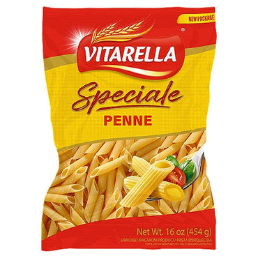 Pasta penne Vitarella perfecta para recetas con salsa y horneados.