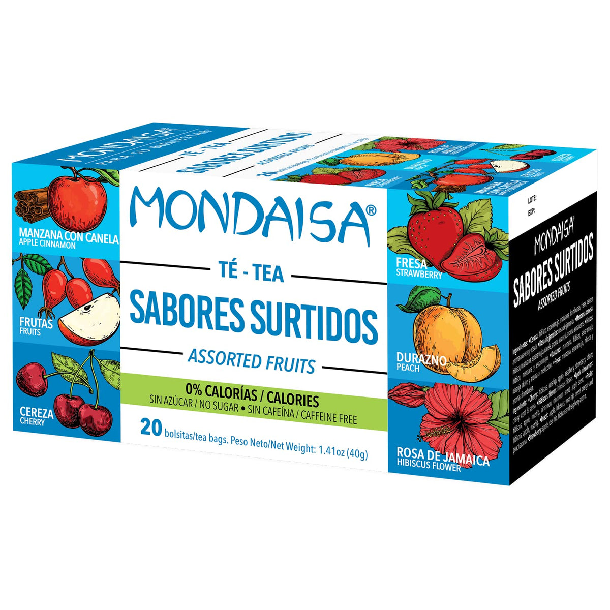 Té surtido Mondaisa con variedad de sabores herbales.