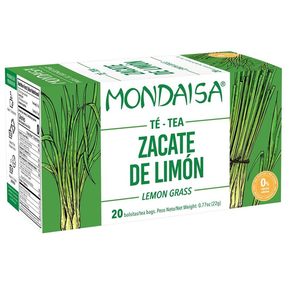 Té de zacate limón Mondaisa con aroma cítrico natural.