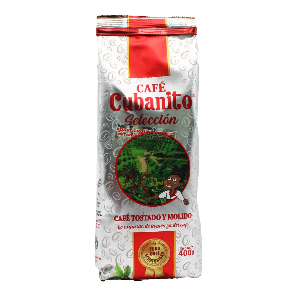 Café Cubanito tostado y molido con sabor fuerte y aroma intenso.