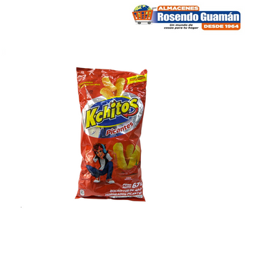 Snack de maíz K-Chitos sabor picante con textura crocante ideal para compartir.
