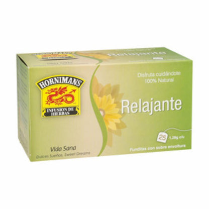 Té relajante Hornimans elaborado con mezcla herbal natural.