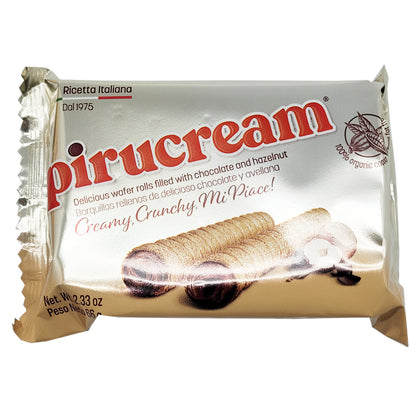 Pack de wafers Pirucream sabor chocolate ideal para compartir o snacks.