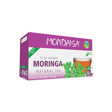 Té de moringa Mondaisa elaborado con ingredientes naturales.