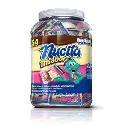 Tarro Nucita Trisabor con múltiples unidades ideales para compartir o venta individual.