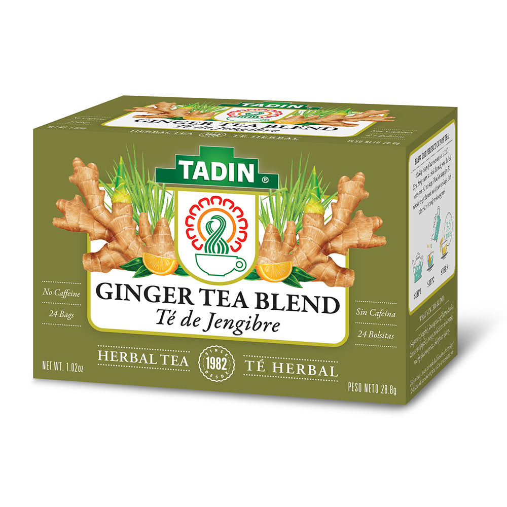 Té de jengibre Tadin con sabor intenso y herbal.