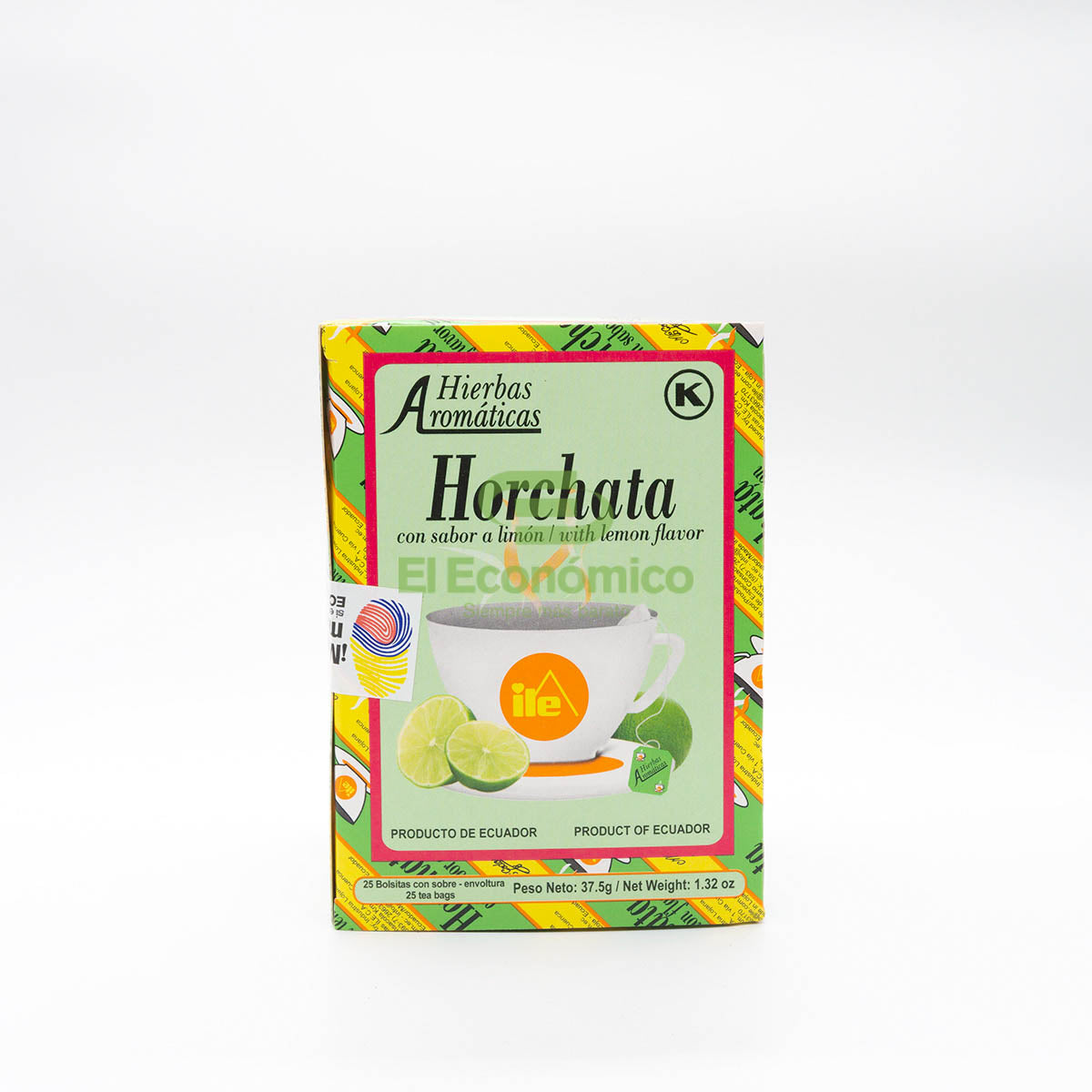 Té de horchata con limón ILE con notas cítricas refrescantes.