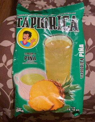 Bebida tropical sabor piña en tamaño familiar.