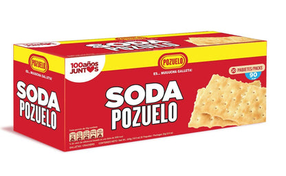 Galletas Soda Pozuelo perfectas para acompañar comidas, quesos y meriendas.