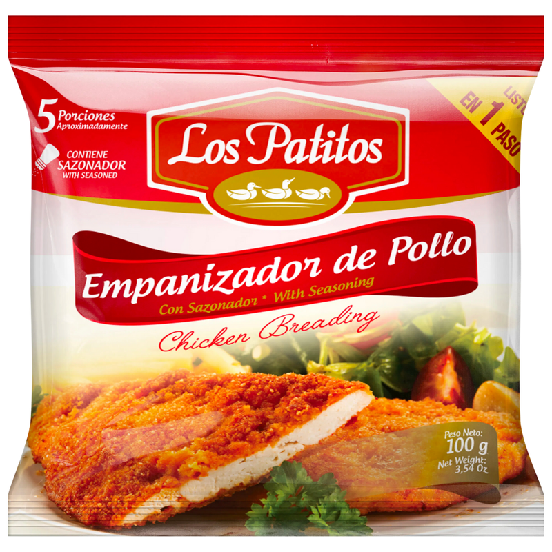 Empanizador para pollo Los Patitos perfecto para pollo frito y recetas caseras.