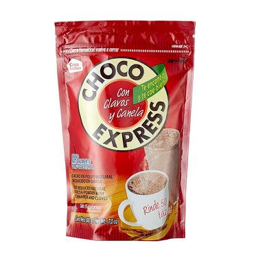 Chocolate Luker Chocoexpress con canela y clavos utilizado para preparar bebidas calientes con sabor tradicional colombiano.