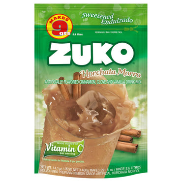 Mezcla en polvo Zuko sabor horchata de morro para preparar una bebida tradicional centroamericana.