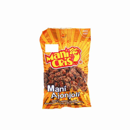 Snack Mani Cris con ajonjolí y textura crocante ideal para snacks y reuniones.