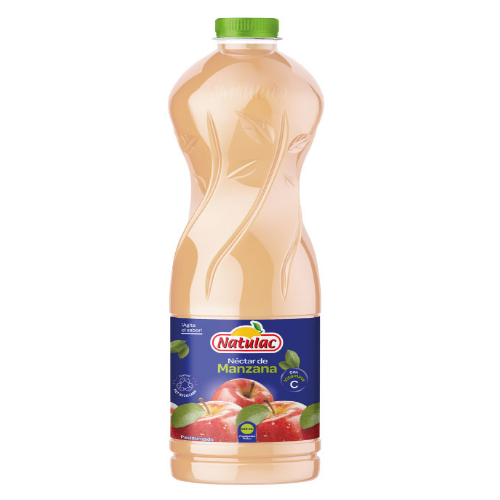 Jugo Natulac sabor manzana listo para disfrutar frío.