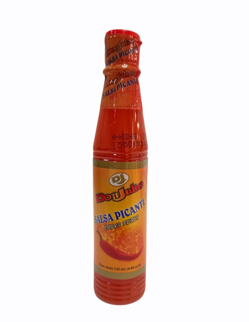Salsa picante Don Julio con auténtico sabor latino para todo tipo de comidas.